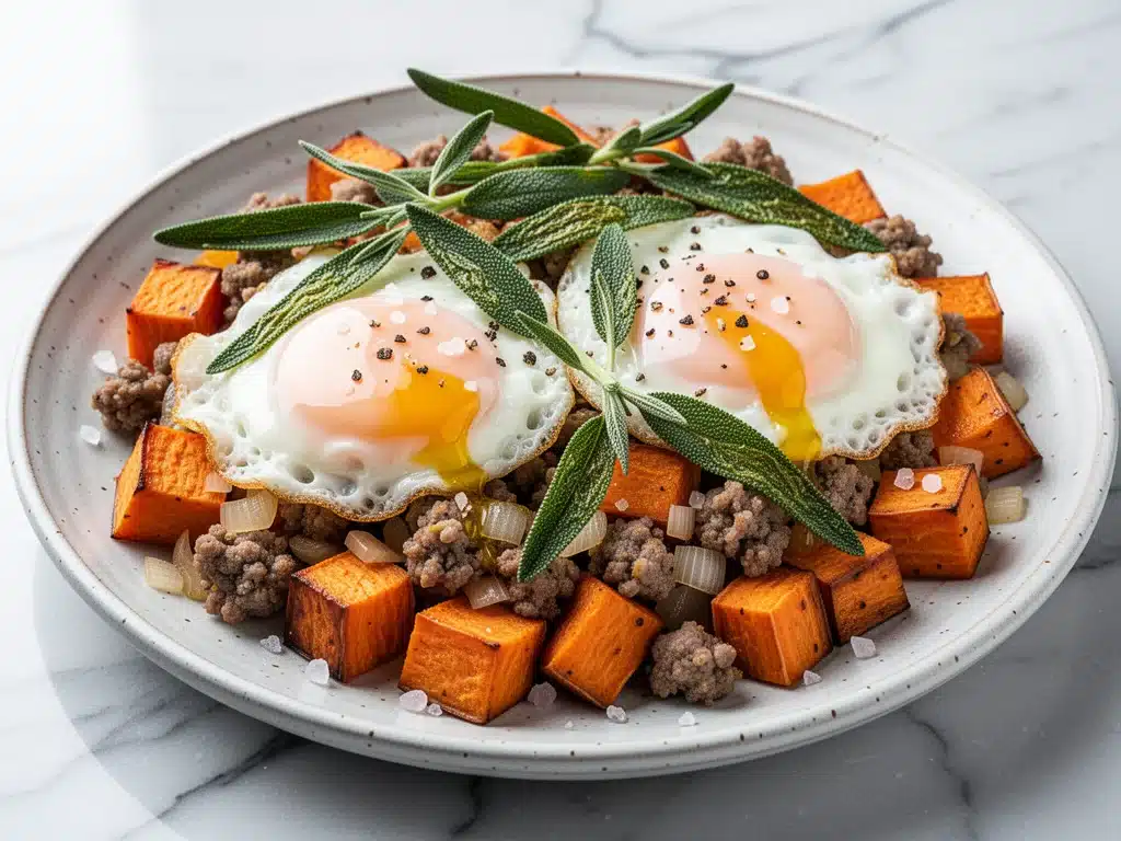 fall sweet potato breakfast hash - featured image