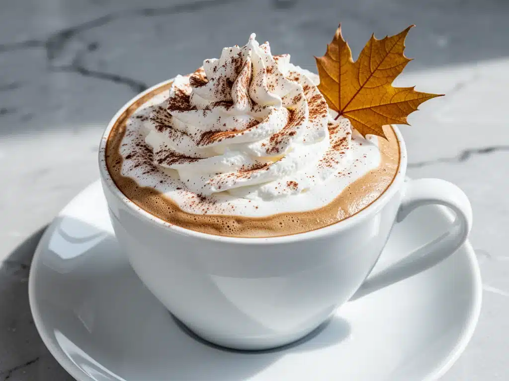 fall toasted maple latte - featured image