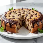 Football Game Day Chocolate Chip Cookie Cake - featured image