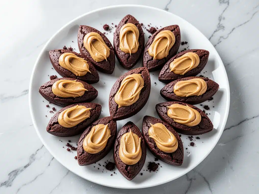 Football Party Chocolate Peanut Butter Brownie Bites 4 Football Party Chocolate Peanut Butter Brownie Bites preparation steps