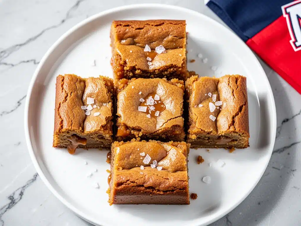 Football Tailgate Butterscotch Blondies with Flaky Sea Salt 4 Football Tailgate Butterscotch Blondies preparation steps
