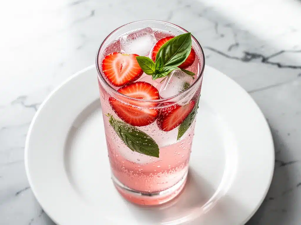 Fresh Strawberry Basil Lemonade: Easy Summer Sparkling Drink 4 fresh strawberry basil lemonade preparation steps