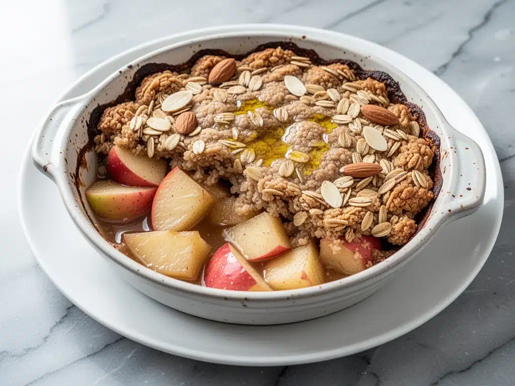 gluten-free fall apple crisp - featured image