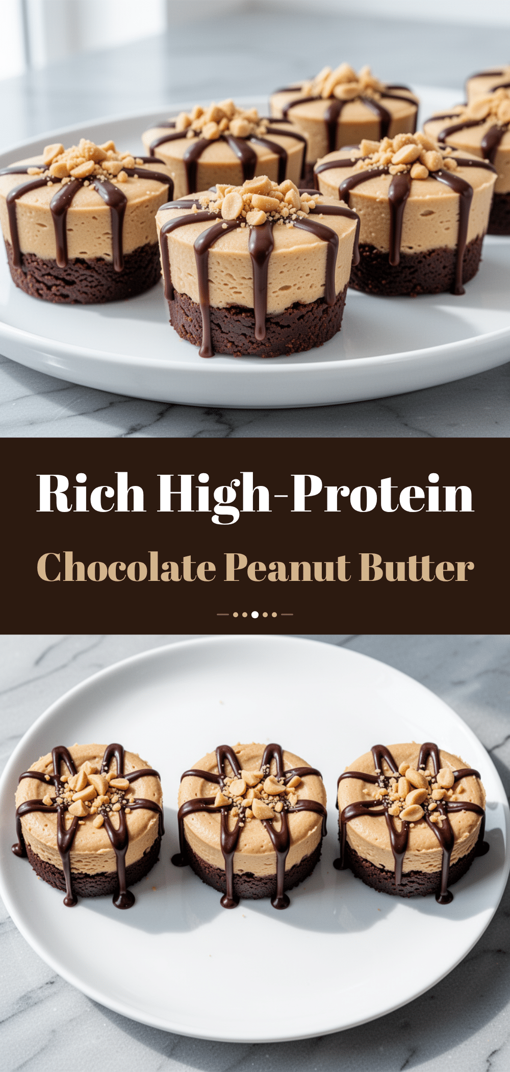 High-Protein Chocolate Peanut Butter Cheesecake Cups 5 high-protein chocolate peanut butter cheesecake cups recipe