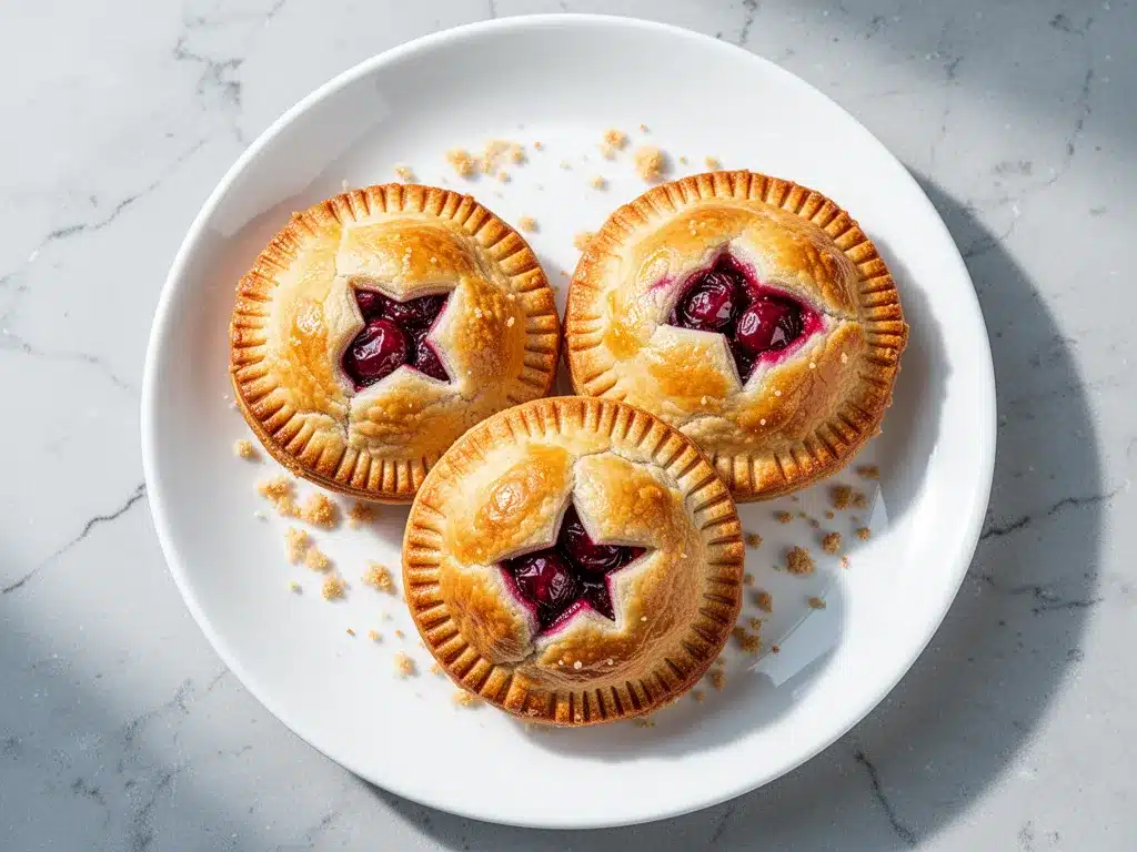 Homemade Cherry Hand Pies: 5-Step Flaky Crust 4 homemade cherry hand pies preparation steps