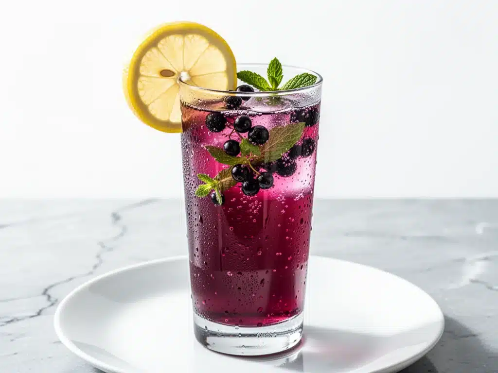 Homemade Elderberry Syrup Sparkler - featured image