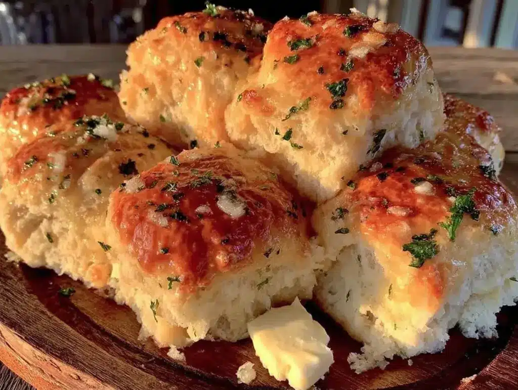 homemade garlic butter dinner rolls - featured image