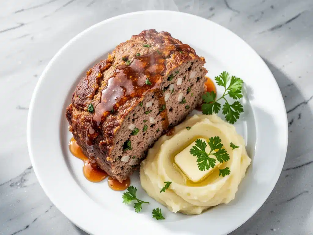 Classic Homestyle Meatloaf: Easy 3-Ingredient Brown Sugar Glaze 4 homestyle meatloaf preparation steps