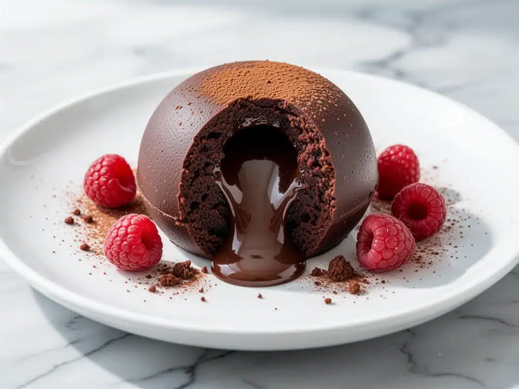 keto chocolate lava cake - featured image