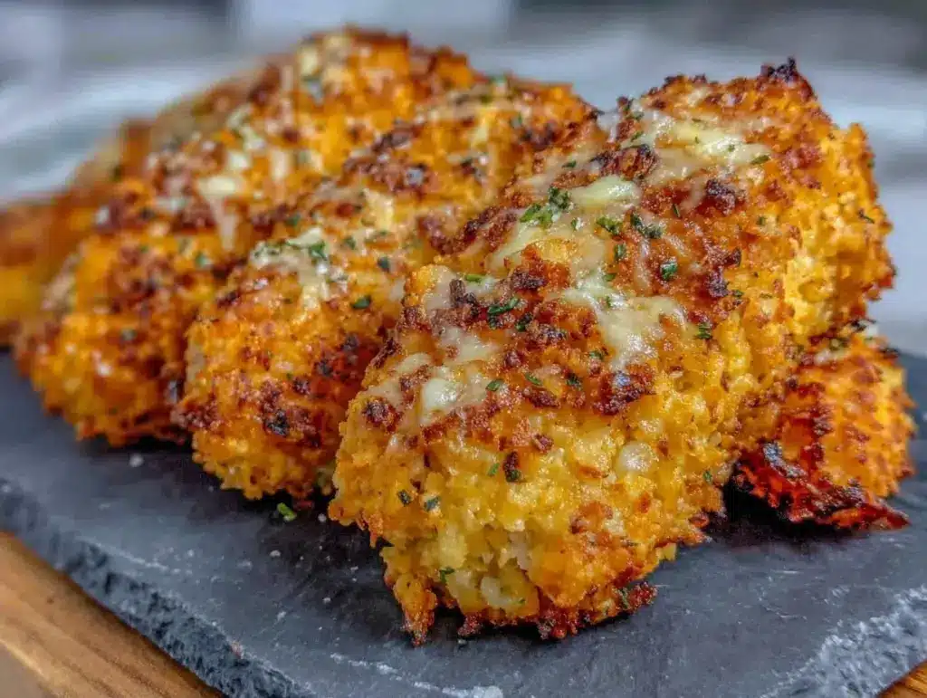keto crispy parmesan crusted chicken tenders - featured image