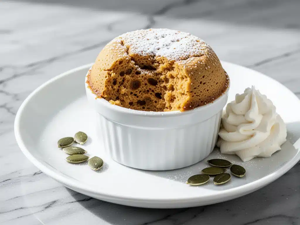 keto pumpkin spice mug cake - featured image
