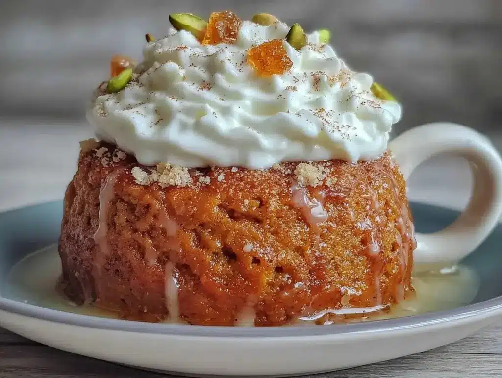 keto pumpkin spice mug cake - featured image