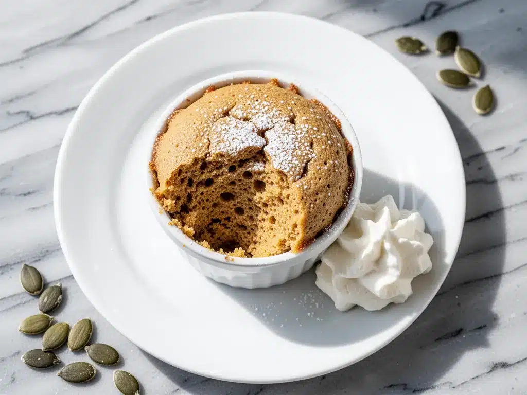 Keto Pumpkin Spice Mug Cake: Easy 1-Minute Almond Flour Recipe 4 keto pumpkin spice mug cake preparation steps