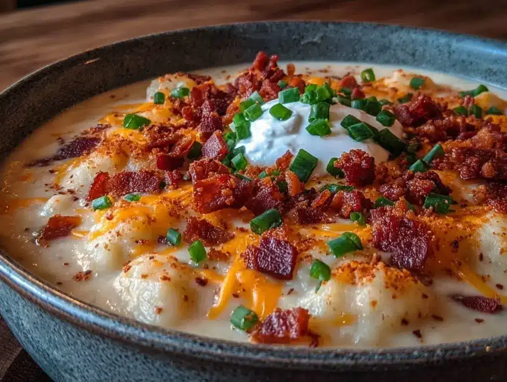 loaded baked potato soup - featured image