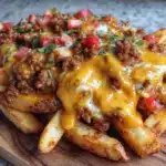 loaded nacho cheese fries - featured image