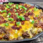 low-carb cheeseburger casserole - featured image