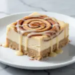 Low-Carb Cinnamon Roll Cheesecake Bars - featured image