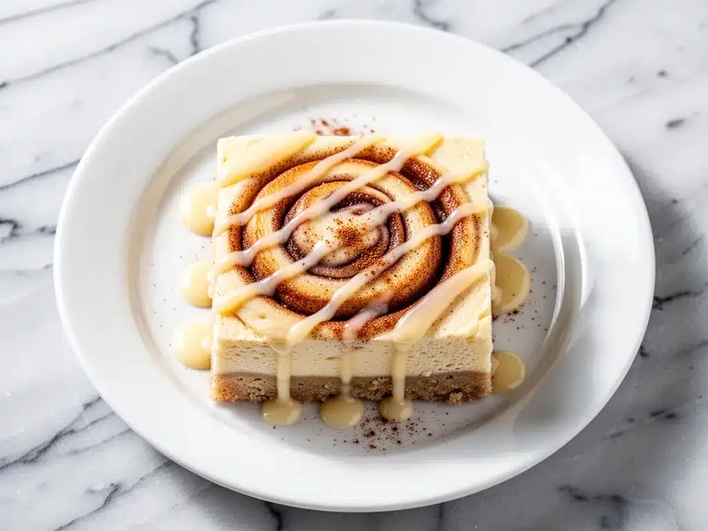 Low-Carb Cinnamon Roll Cheesecake Bars: Best 5-Ingredient Easy Recipe 4 Low-Carb Cinnamon Roll Cheesecake Bars preparation steps