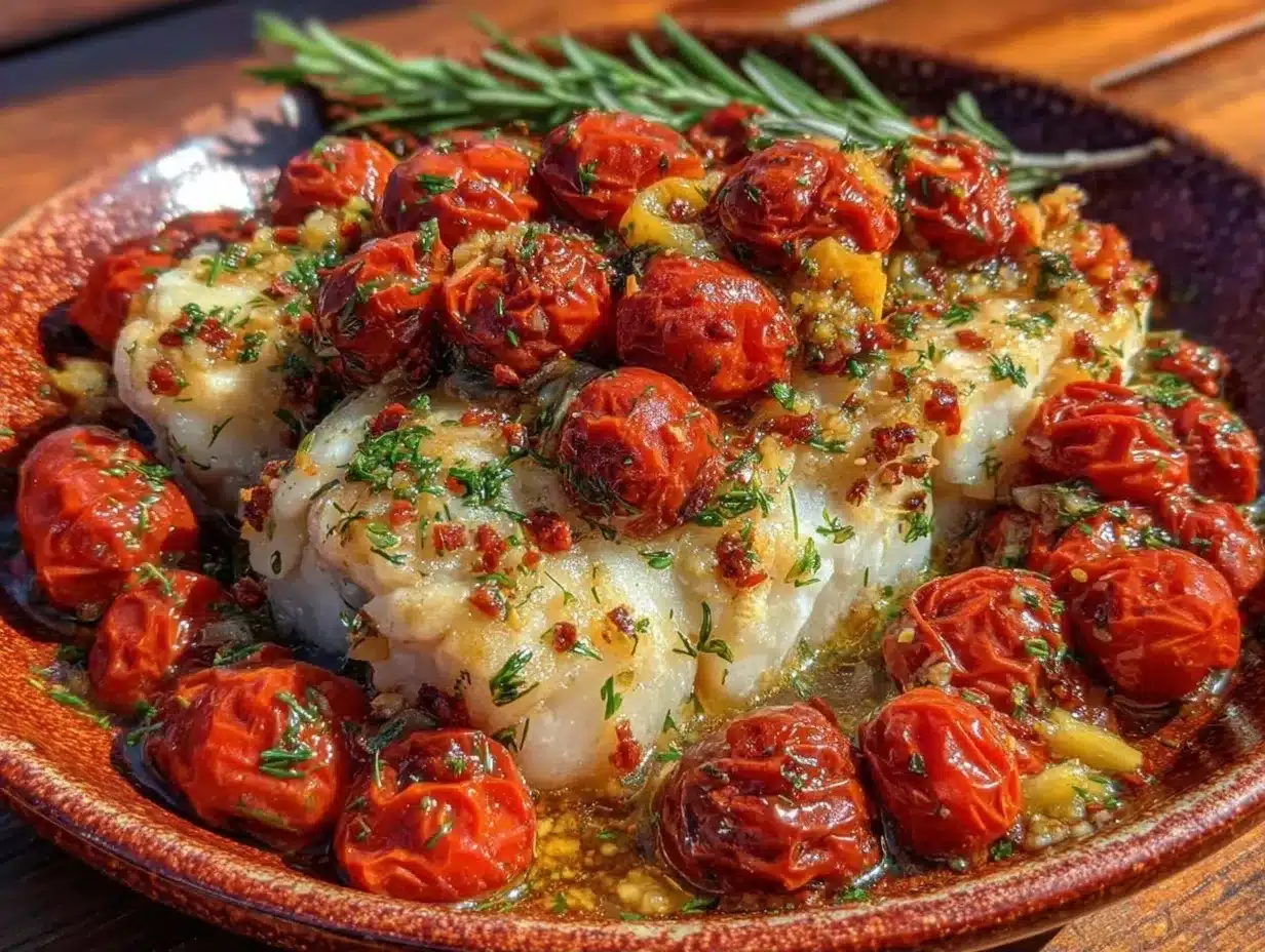 Mediterranean Lemon Herb Baked Cod: 15-Min 1-Pan Dinner 4 Mediterranean Lemon Herb Baked Cod preparation steps