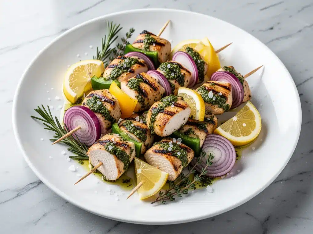 Mediterranean Lemon Herb Grilled Chicken Skewers: Best Summer Dinner 4 Mediterranean lemon herb grilled chicken skewers preparation steps