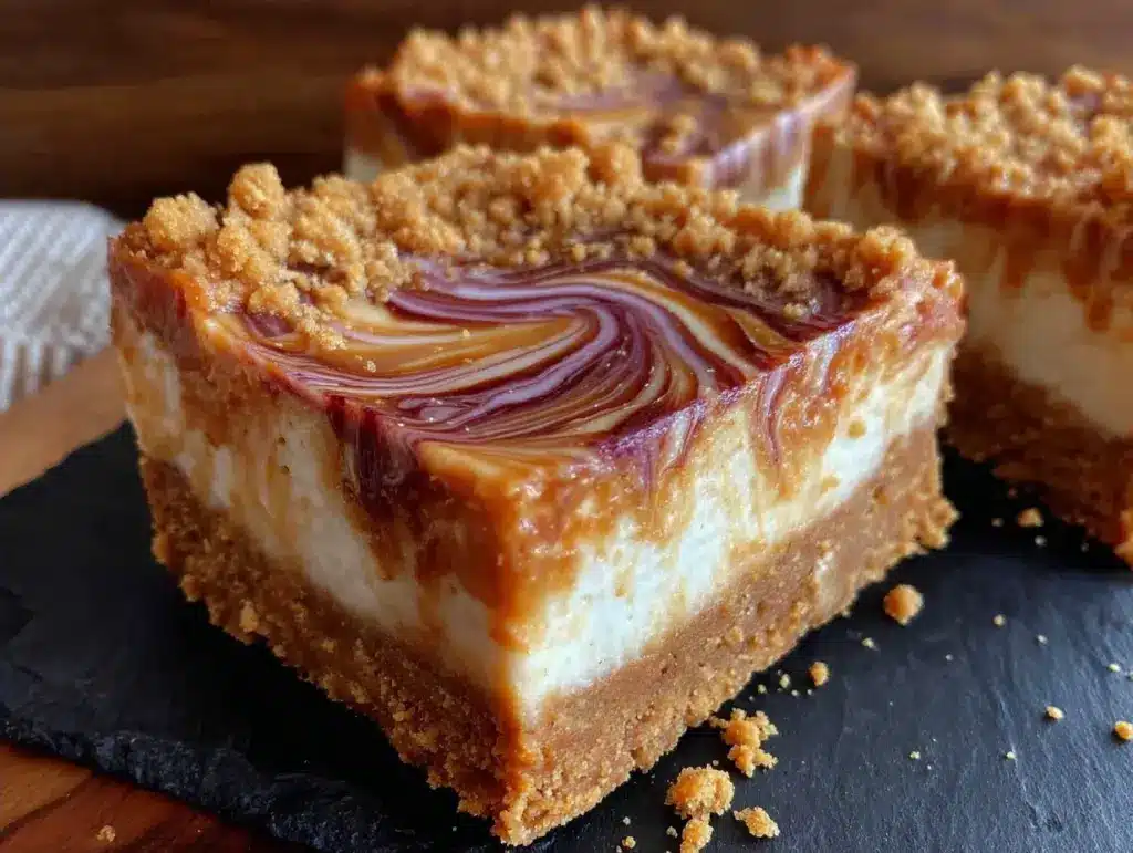 no-bake Biscoff cheesecake bars - featured image