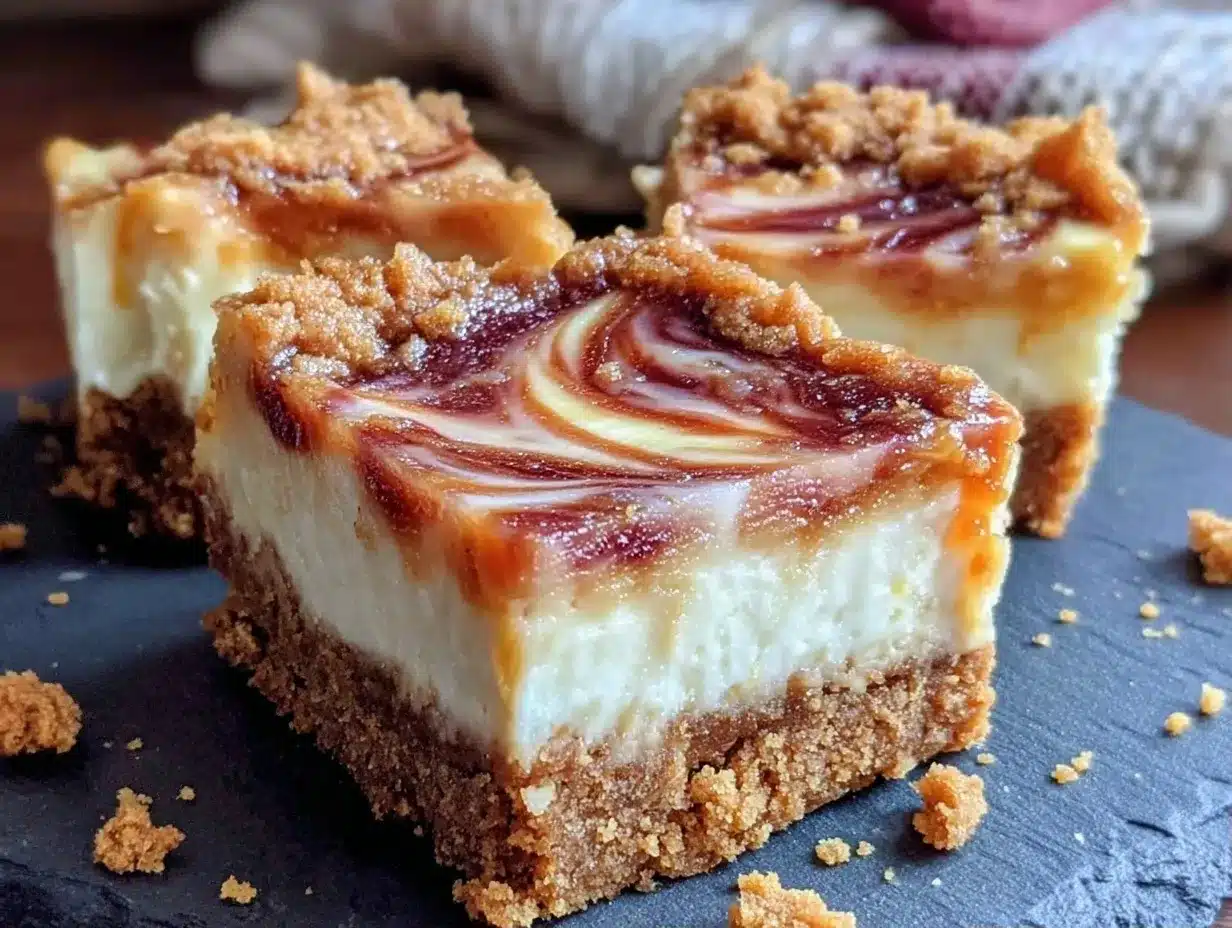 No-Bake Biscoff Cheesecake Bars: 3-Ingredient Cookie Butter Swirl 4 no-bake Biscoff cheesecake bars preparation steps