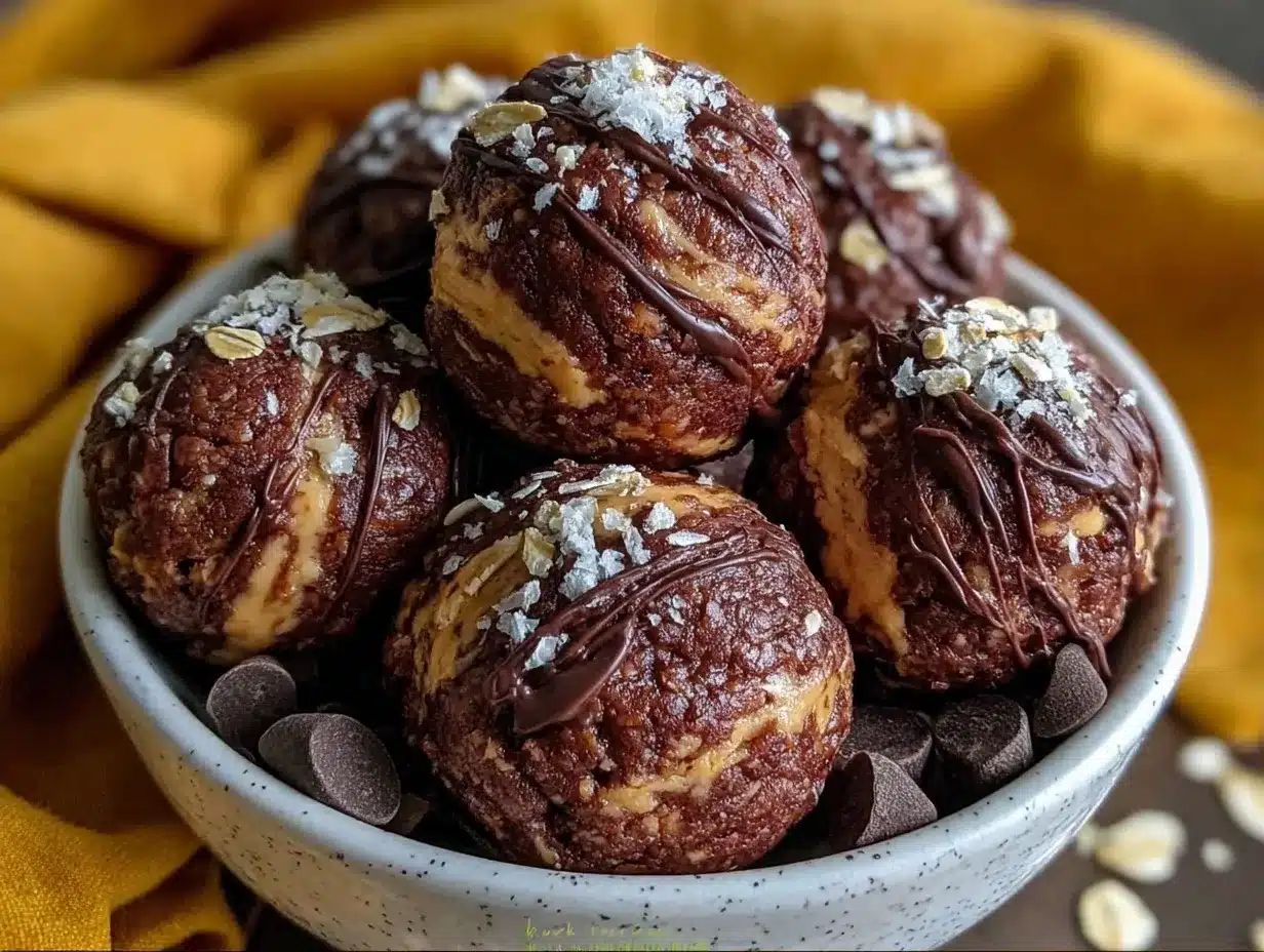 No-Bake Chocolate Peanut Butter Protein Balls: Make While Its Fresh 4 no-bake chocolate peanut butter protein balls preparation steps