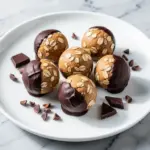 no-bake peanut butter protein balls - featured image