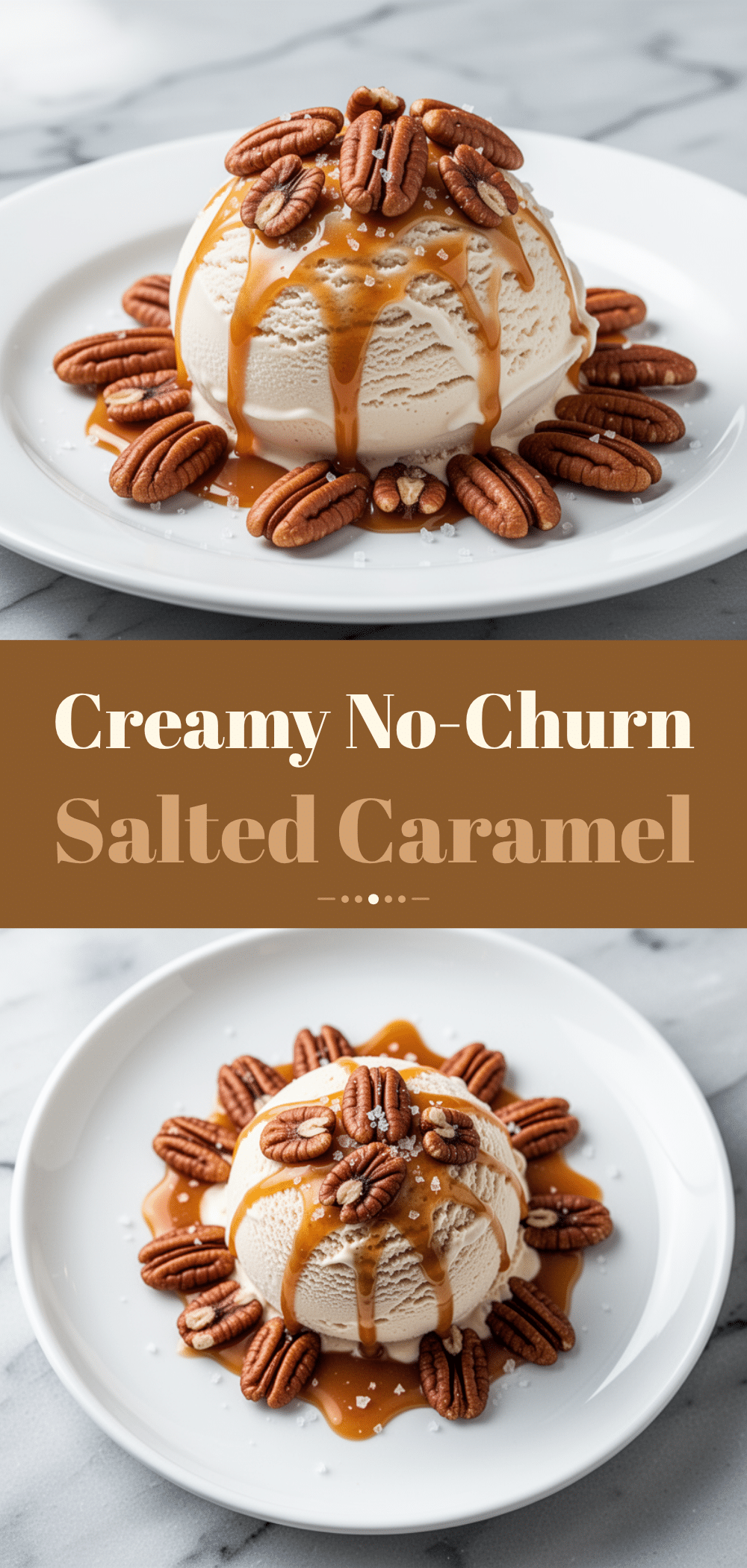 No-Churn Salted Caramel Ice Cream with Toasted Pecans 5 no-churn salted caramel ice cream recipe