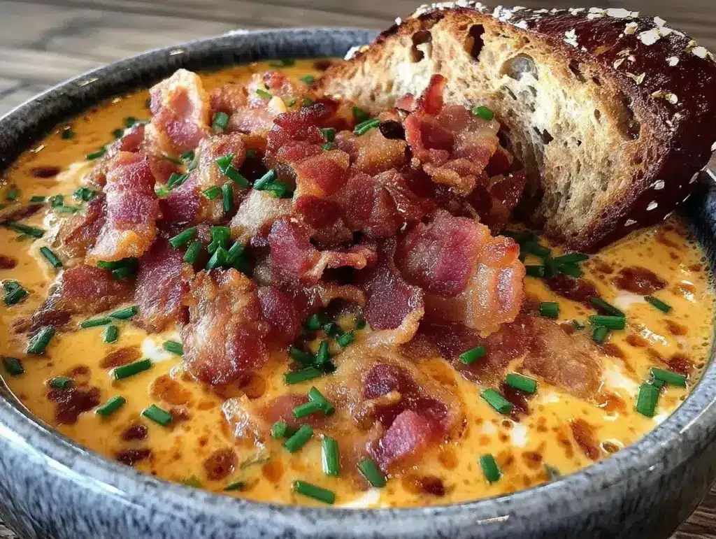 Oktoberfest beer cheese soup - featured image