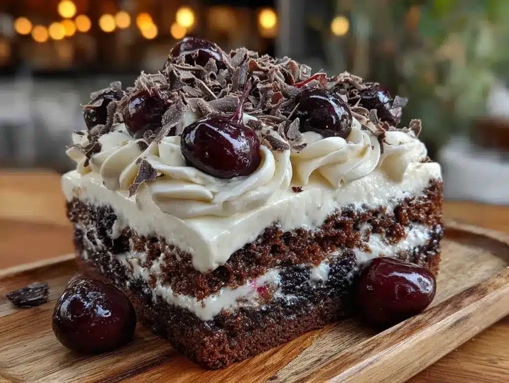 Oktoberfest Black Forest Cherry Cake - featured image
