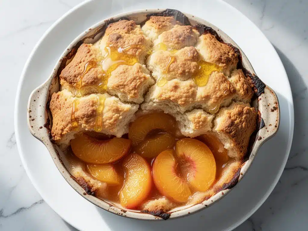 Old-Fashioned Peach Cobbler: Best Easy Recipe 4 old-fashioned peach cobbler preparation steps