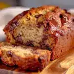 one-bowl banana bread with chocolate chips - featured image