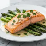 one pan garlic butter salmon - featured image