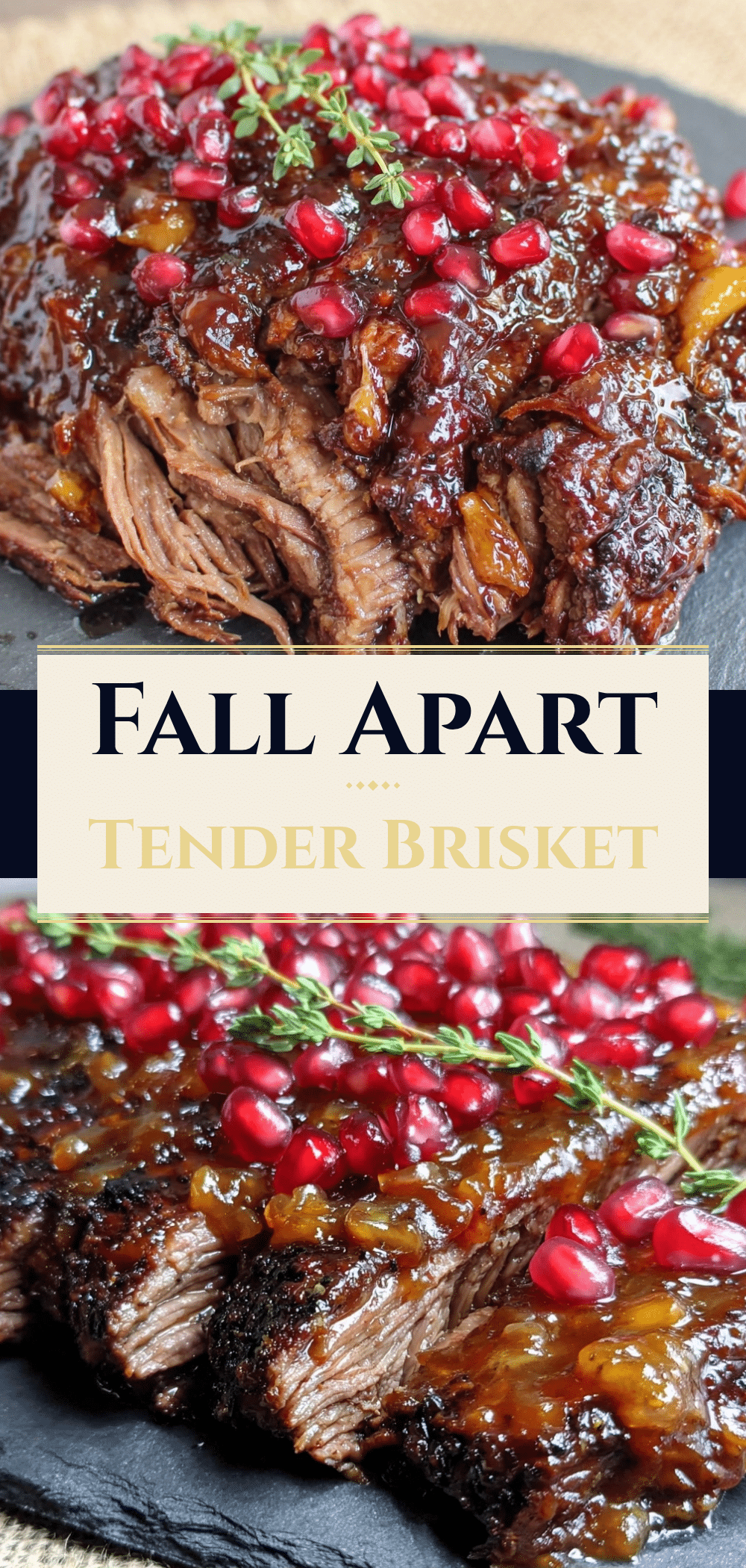 Rosh Hashanah Pomegranate Glazed Brisket: 4 Grab-and-Go Meals 5 pomegranate glazed brisket recipe