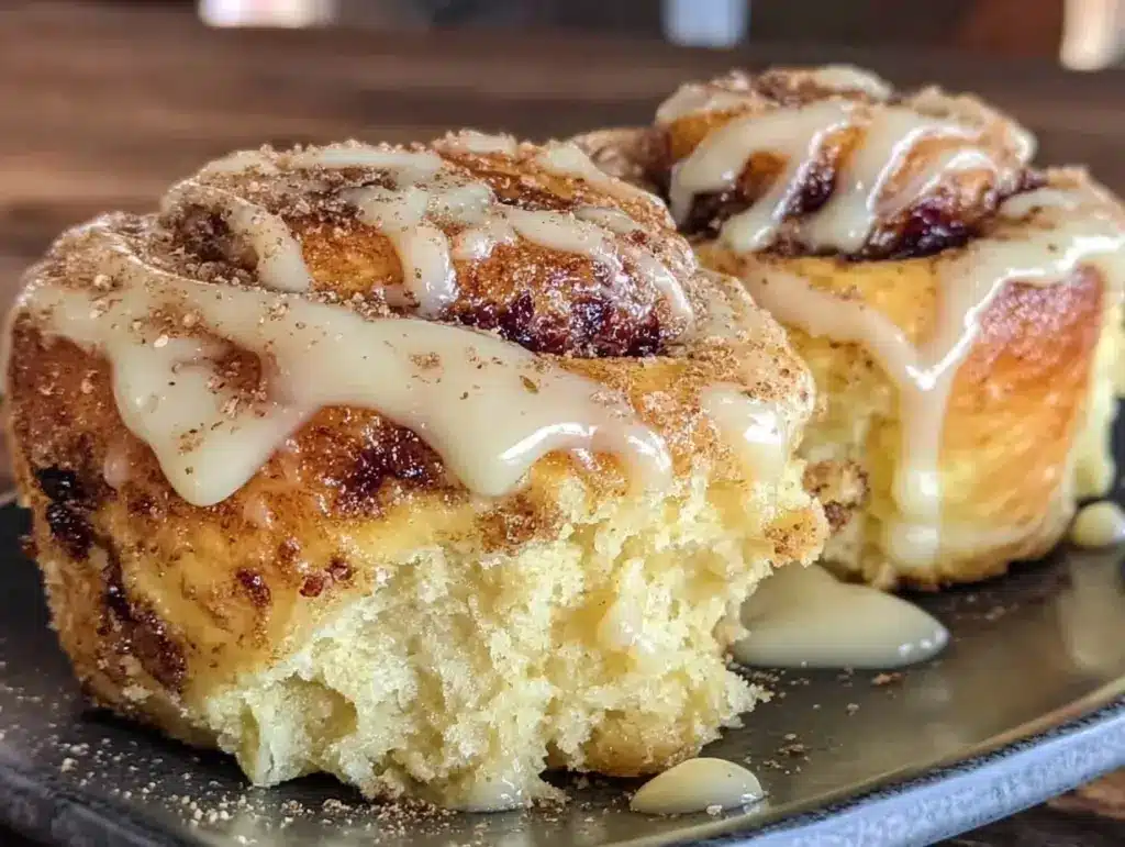 pumpkin spice cinnamon rolls - featured image
