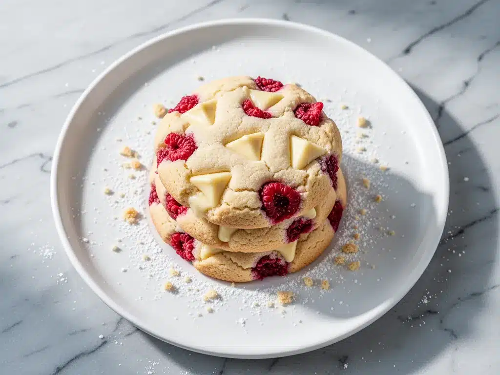 Raspberry White Chocolate Shortbread Cookies: Easy Recipe 4 Raspberry White Chocolate Shortbread Cookies preparation steps