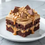 Reeses Peanut Butter Poke Cake - featured image