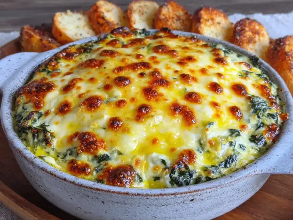 Restaurant-Style Spinach Artichoke Dip - featured image