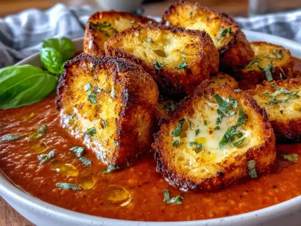 roasted tomato basil soup - featured image