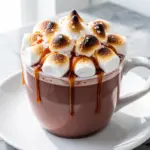 salted caramel hot chocolate - featured image