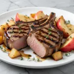 Sheet Pan Balsamic Pork Chops with Roasted Apples - featured image