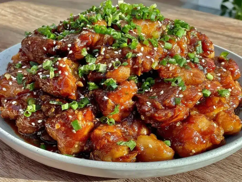 slow cooker honey garlic chicken - featured image