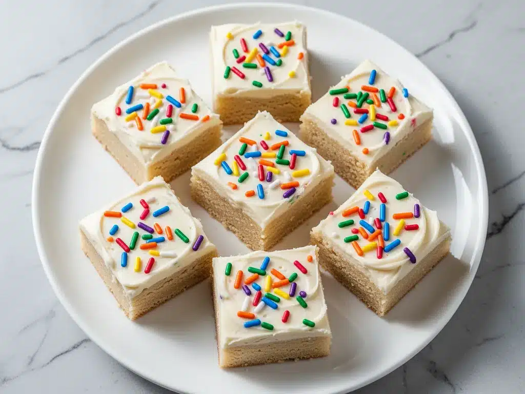 Soft Frosted Sugar Cookie Bars: Easy Rainbow Recipe 4 soft frosted sugar cookie bars preparation steps