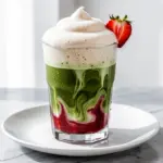 strawberry matcha latte - featured image