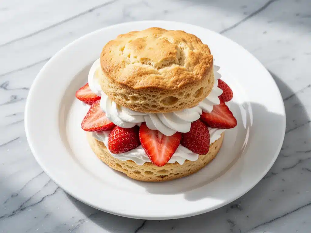 Strawberry Shortcake with Vanilla Whipped Cream: 15-Min Easy Recipe 4 Strawberry Shortcake with Vanilla Whipped Cream preparation steps