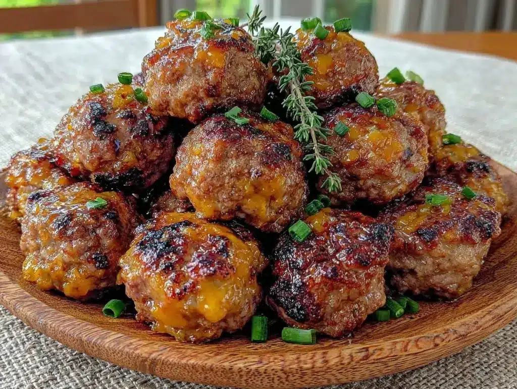 tailgate crockpot honey garlic meatballs - featured image