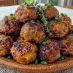 tailgate crockpot honey garlic meatballs - featured image