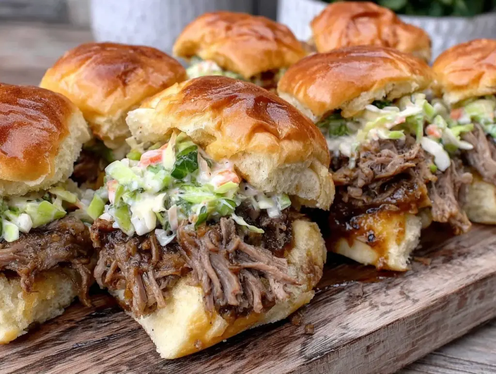 tailgate slow cooker pulled pork sliders - featured image