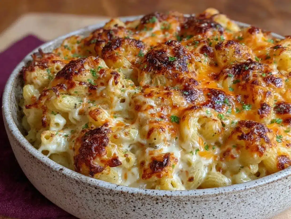 Ultra-Creamy Baked Mac and Cheese: 3 Melty Cheeses 4 ultra-creamy baked mac and cheese preparation steps